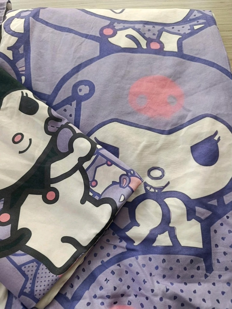 Kuromi nevresim takımı ve perdeler - 3