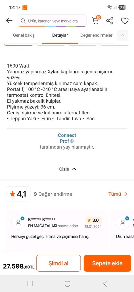 korkmaz pizza matik elektrikli tencere - 4