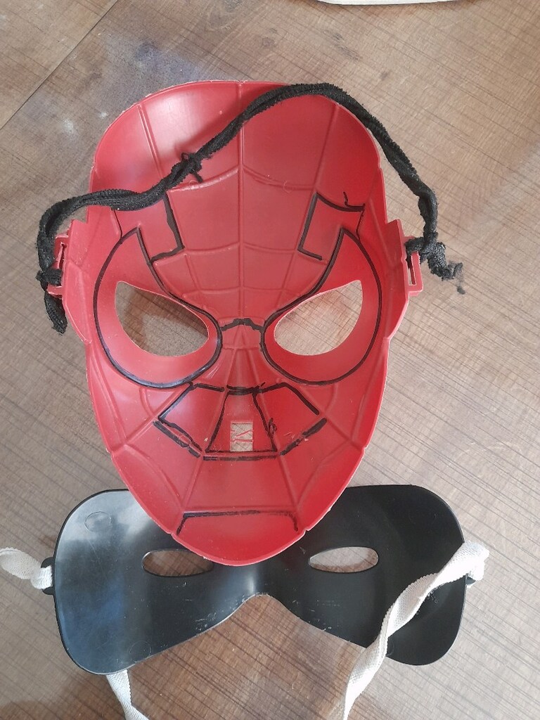 çocuk maskesi örümcek adam ve Batman maskesi - 2