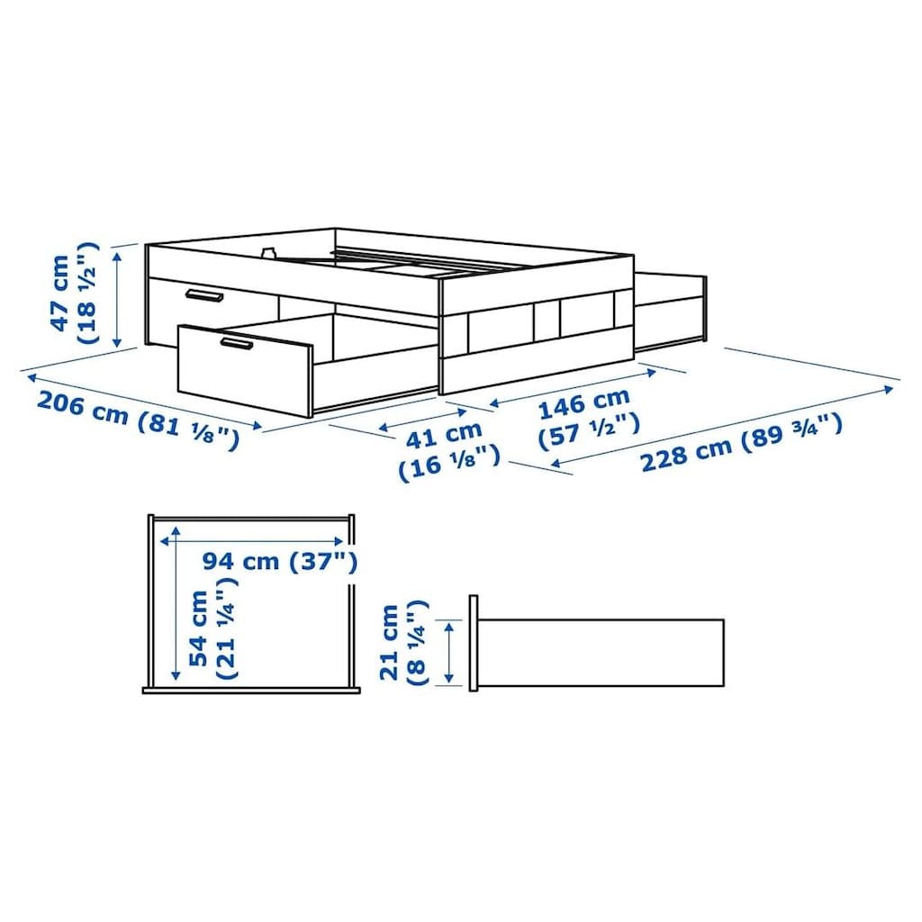 IKEA Çift Kişilik Yatak - 6