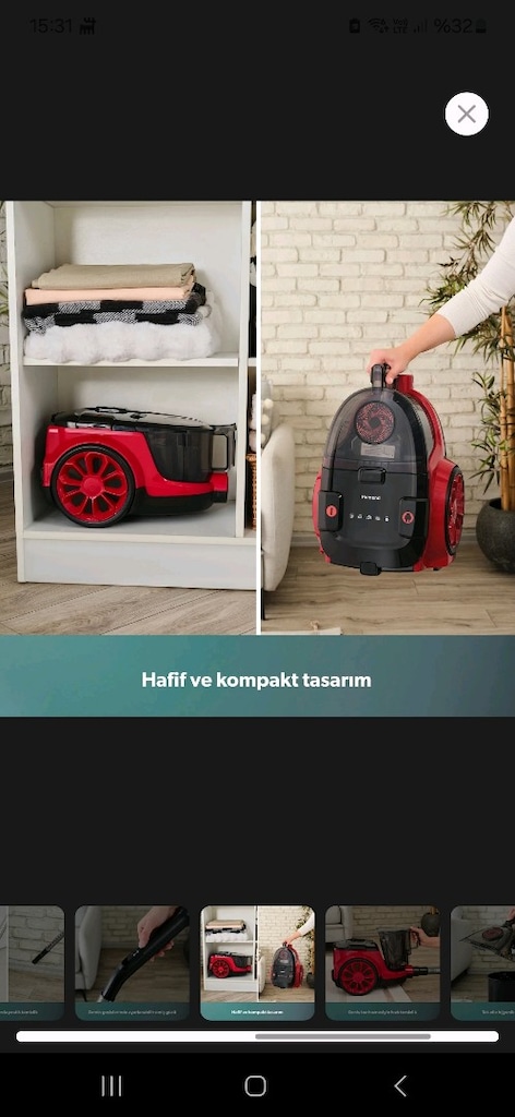 Homend Dustroyel 1255H yatay süpürge - 4
