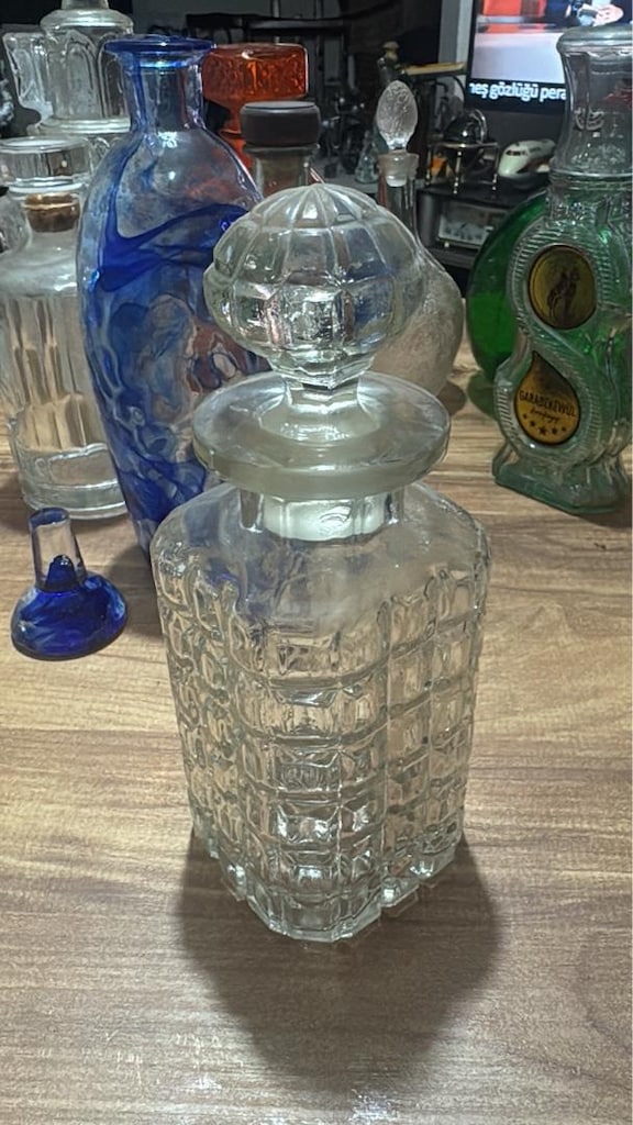 Nostaljik & Vintage Cam Şişe / Karaf Lotu (11 Parça) Koleksiyonluk - 19