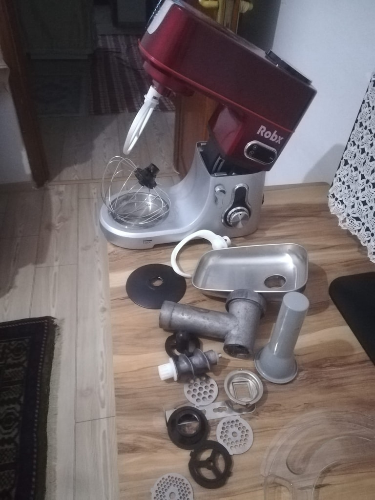 UYGUN FİYATA ROBX SR50 DÖKÜM HAMUR YOĞURMA - KIYMA ÇEKME - ÇIRPICI SET - 4