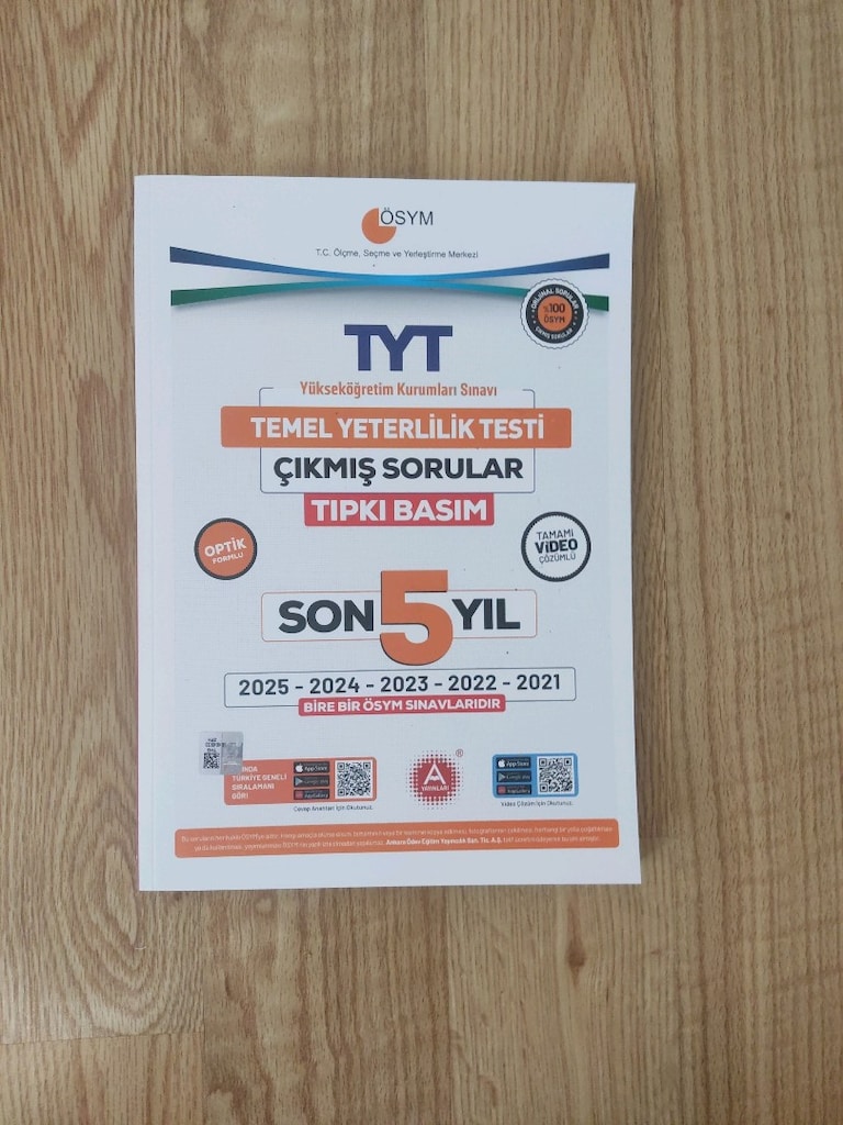 Ösym YKS çıkmış sınavlar son 5 yıl TYT - 2