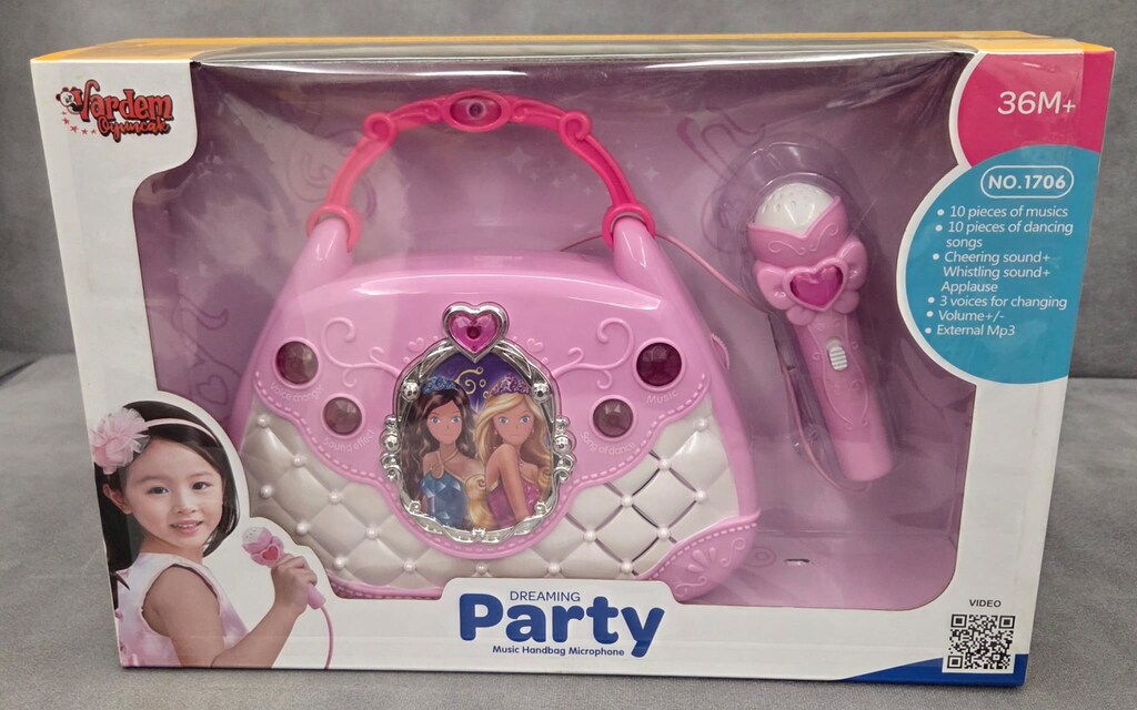 VARDEM Mikrofonlu Mp3 Çalar Parti Müzikleri El Çantası