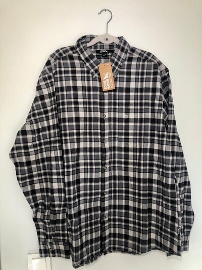 Eddie Bauer Erkek Bristol Flanel Ekose Uzun Kollu Gömlek XL