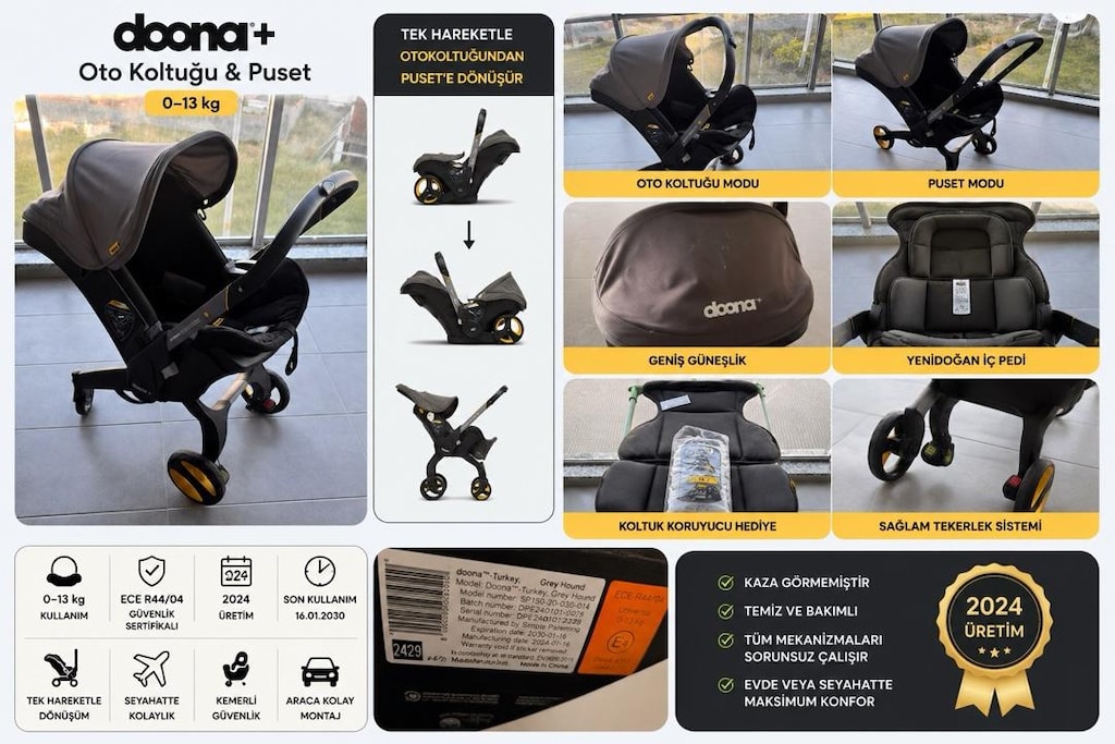 Doona puset bebek arabası araç koltuğu - 2