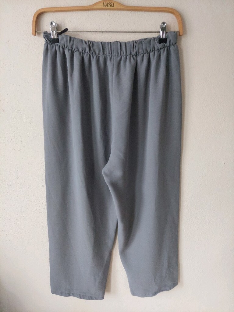 ecem beli lastikli ince yazlık pantolon - 2
