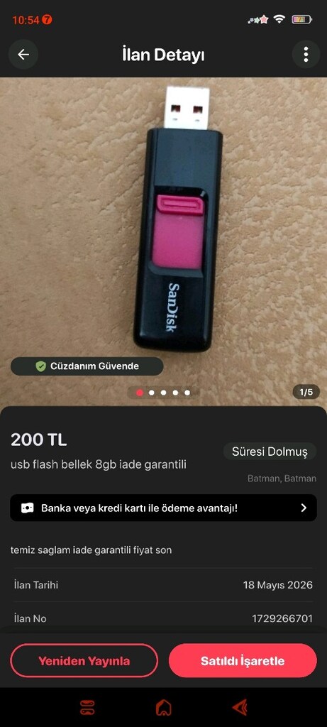 mini usb bellek metal 32 gb acilmamis sifir - 4