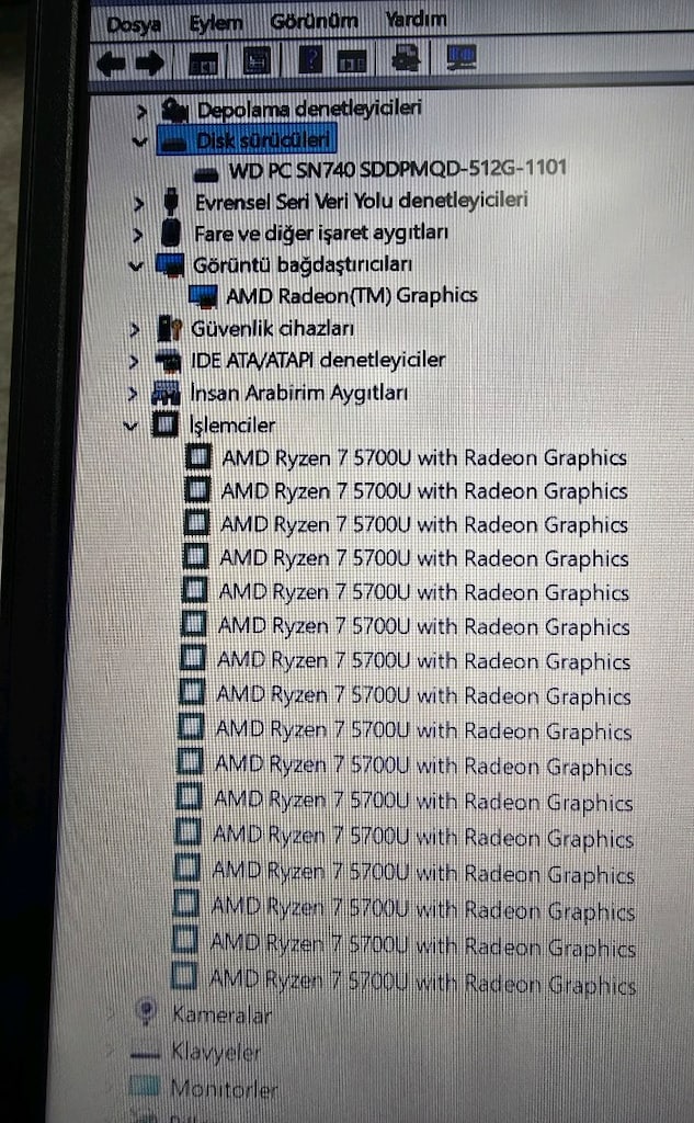 LENOVO R7 5700U 16 GB RAM GARANTİLİ FATURALİ LAPTOP - 4