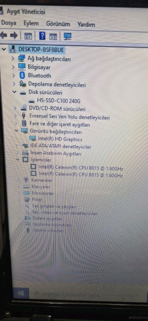 TOSHİBA LAPTOP NOTEBOOK CELERON İŞLEMCİ 8 RAM DAHİLİ EKRAN KARTI - 4