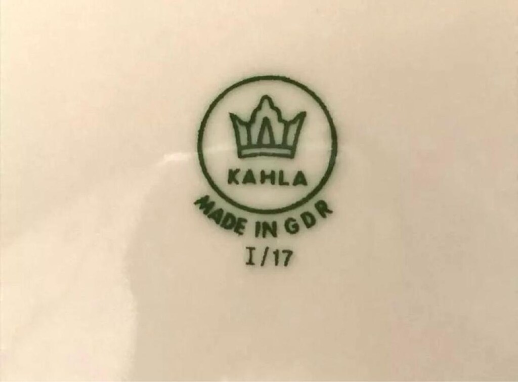 Alman GDR Kahla Antika Masal Temalı Porselen Tabak - 3
