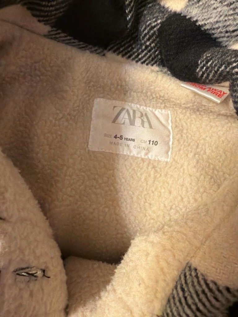 zara kurklu gomlek ceket kareli siyah beyaz - 4