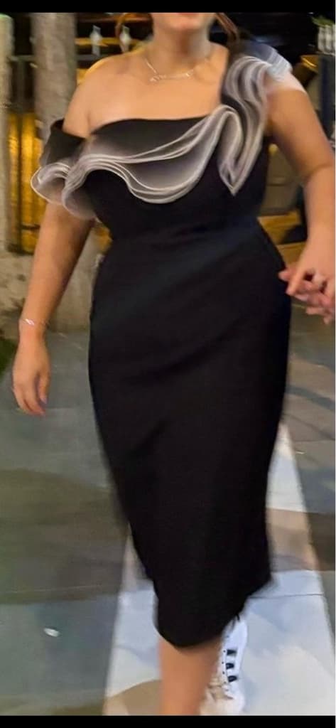 Rengin Volanlı Elbise - 3