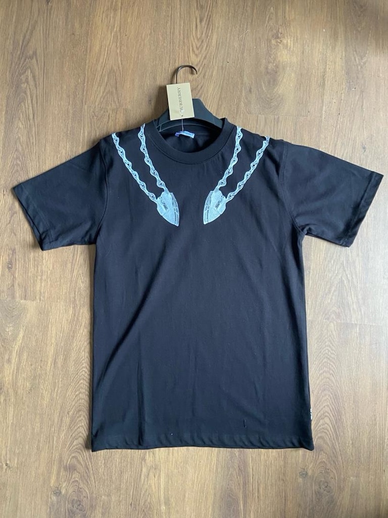 Burberry Oversize unisex t shrt - %100 Pamuk - Ön Arka Baskili