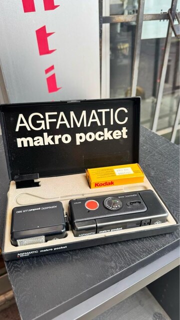 Agfamatic makro pocket mini fotoğraf makinesi