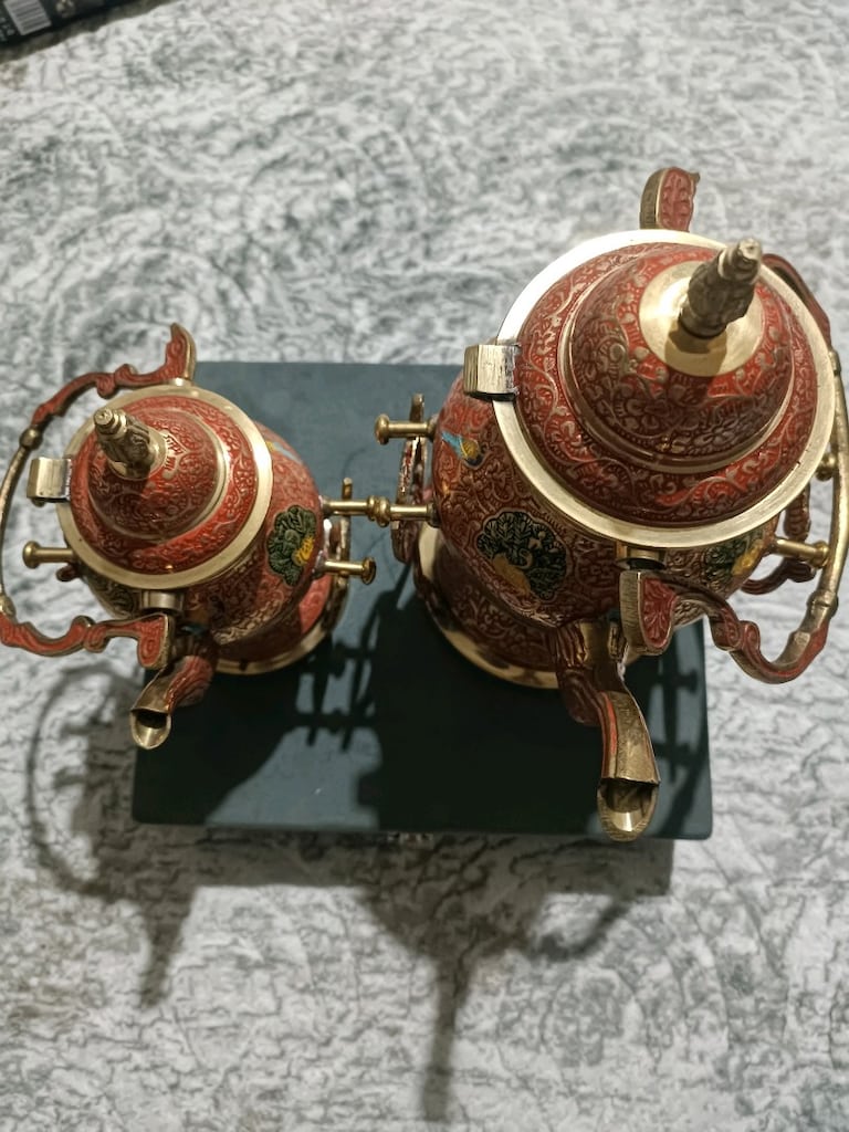 Pirinç mine kalem işçiliği semaver(çaydanlık) - 2