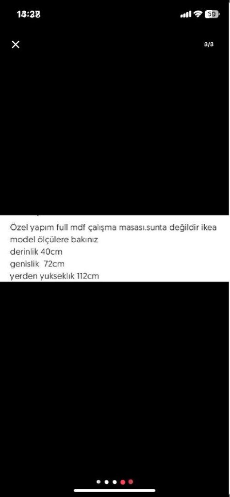ÖZEL YAPIM MDF ÇALIŞMA MASASI - 3