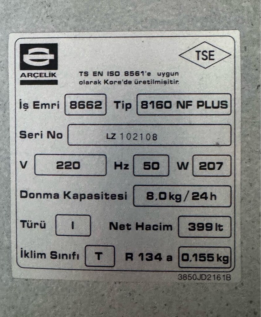 Arçelik nofrost buzdolabı - 7