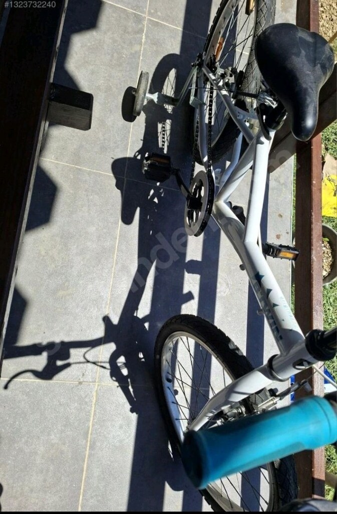 Btwin Original 100 20 jant tek vites beyaz çocuk bisikleti - 3