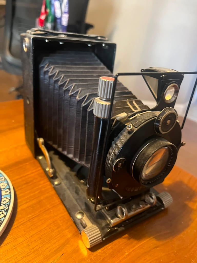 Voigtländer Bergheil 9x12 – Heliar 15cm f/4.5 – Compur (Yaklaşık 1927) - 5