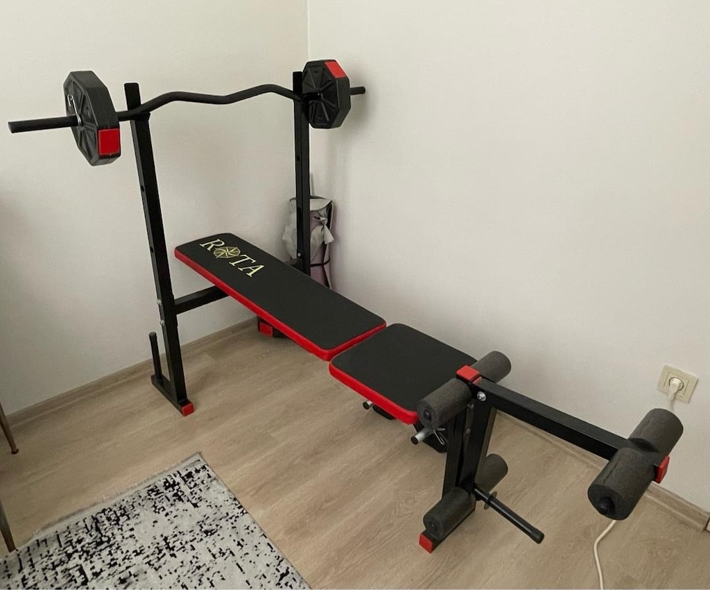 Bench Press Sehpası ve 30kg ağırlık seti - 2