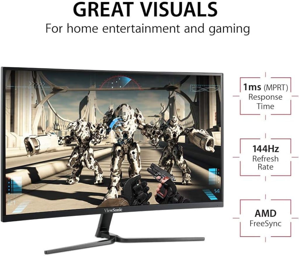 VİEWSONİC 24 İNÇ 144Hz Full HD Gaming CURVED Monitör - 4