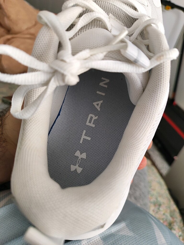 under armour antreman ayakkabısı 43 no beyaz grı sıfır etiketli - 3