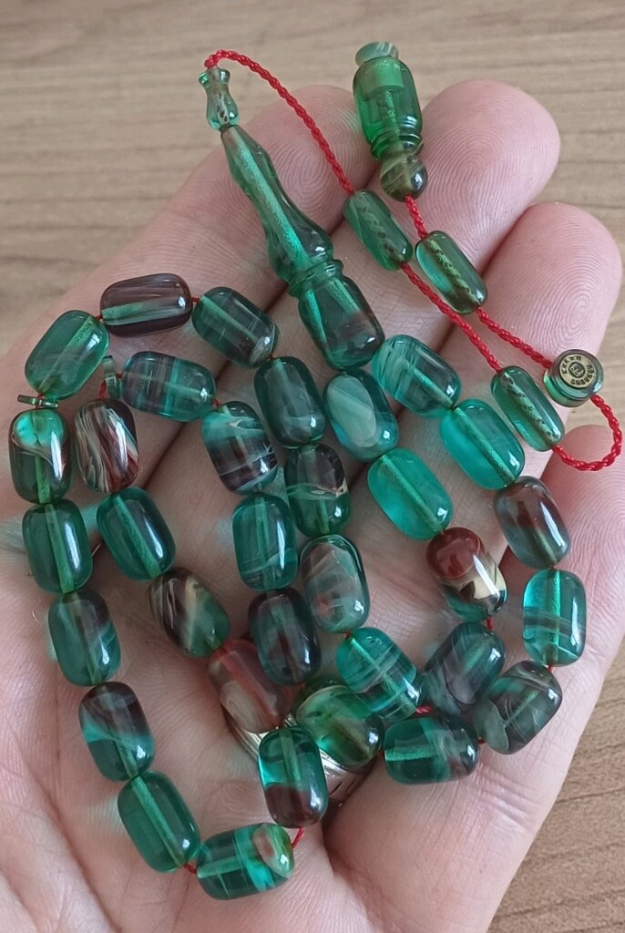 Sıkma Kehribar Tesbih - 3