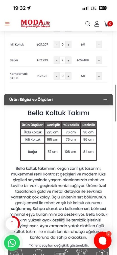 YENİ koltuk takımı babyface kumaş - 6