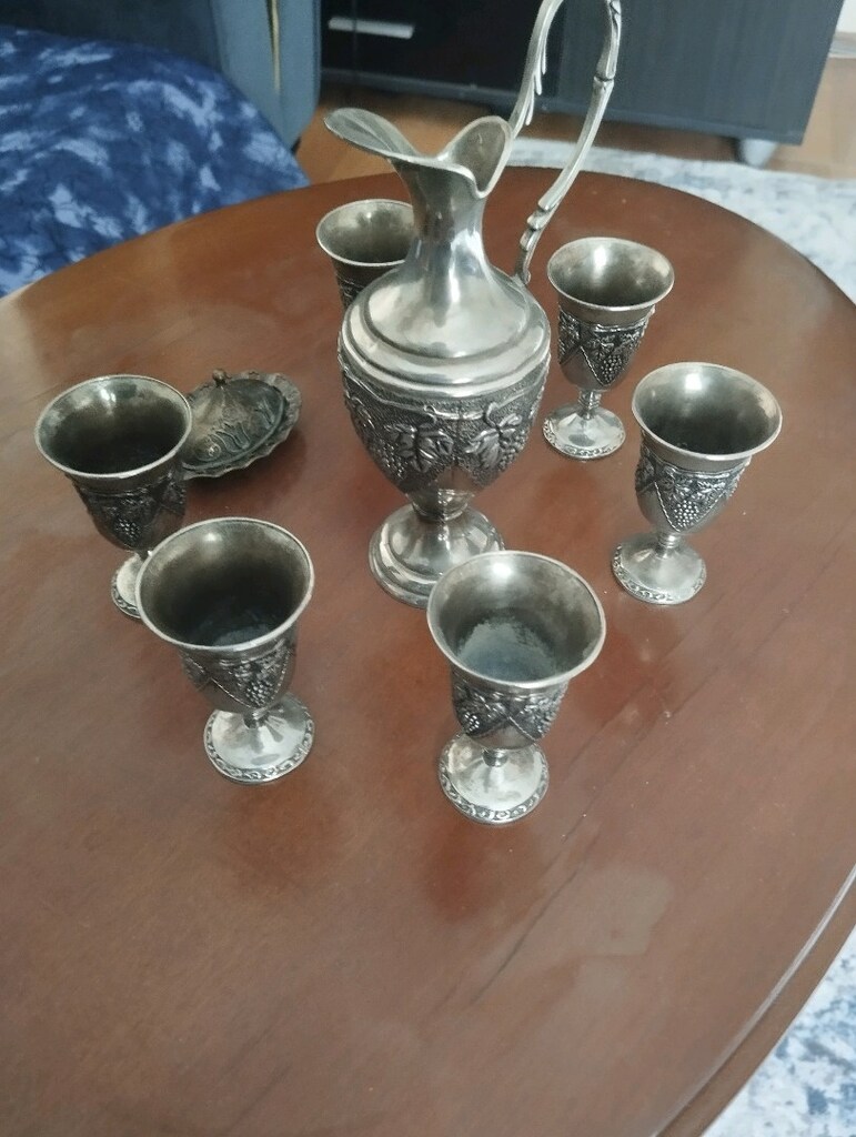 Antika fincan ve sürahi lokum takimi - 3