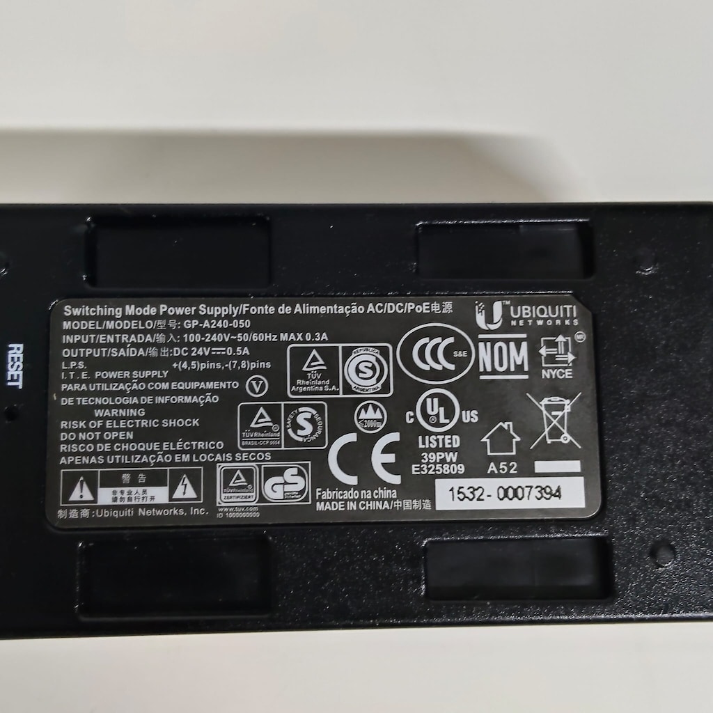 Ubiquiti GP-A240-050G 24V-12G Watt Gigabit Poe Adaptör - 6