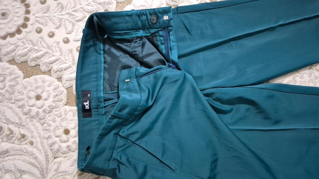 adil ışık markalı bayan saten kumaş pantolon - 4