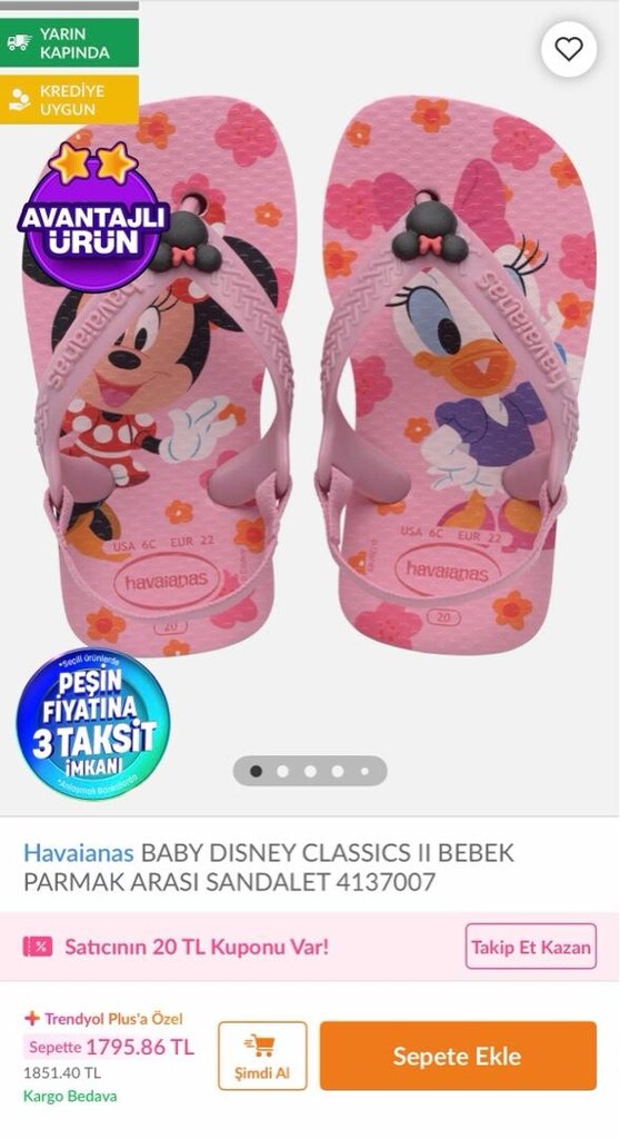 Havaianas Baby Disney Parmak Arası Sandalet - 3