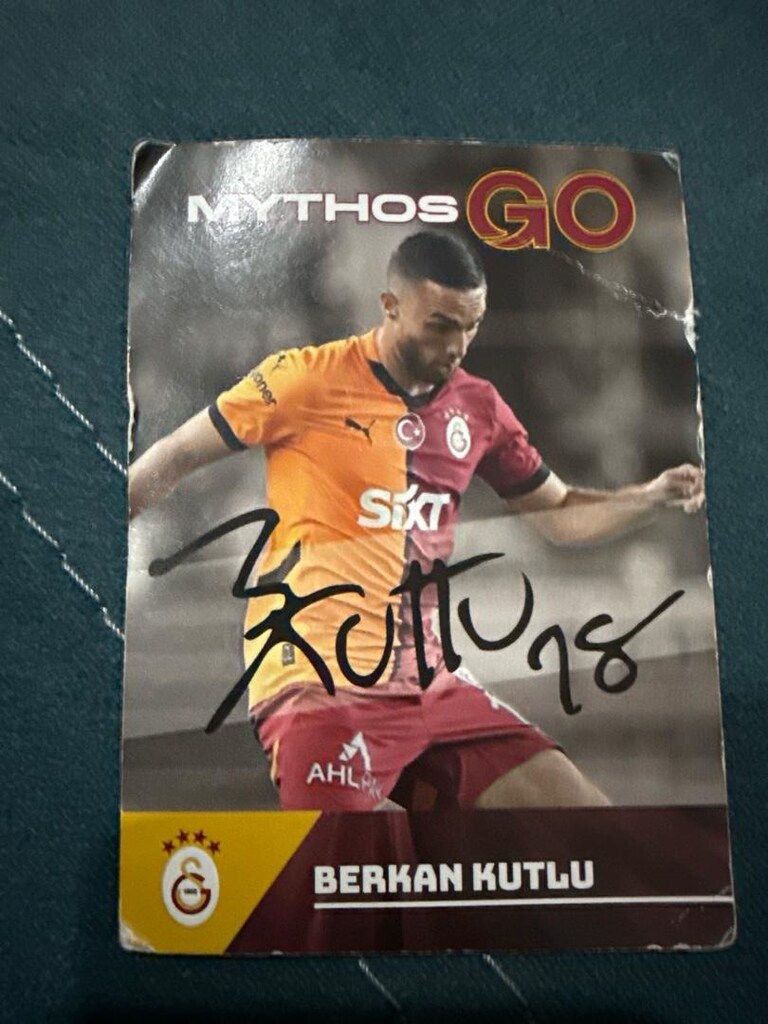 Berkan kutlu imzalı kart - 2