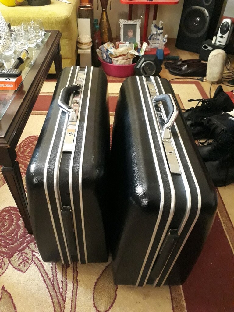 vintage samsonite büyük boy askeri bavul şifreli kilitli hatasız 65 yl - 2