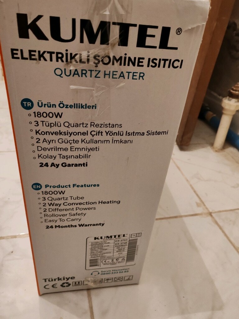 kumtel 1800w 3 tuplu sıfır ısıtıcı - 2