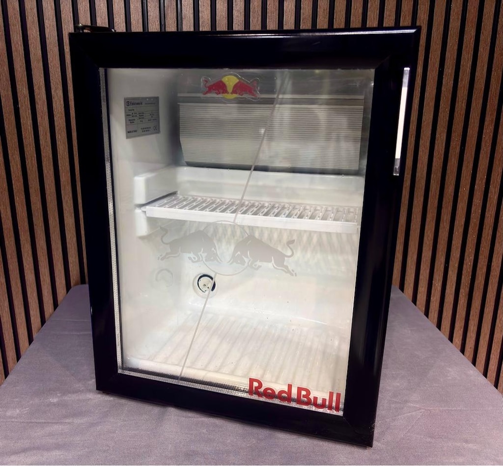RED BULL TASARIMLI MINI BUZDOLABI I CAM KAPAKLI MINI BAR - 3