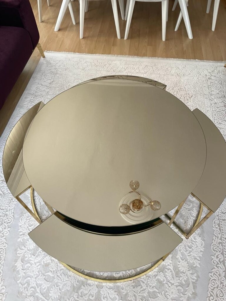 Aynalı Cam orta sehpa - 3