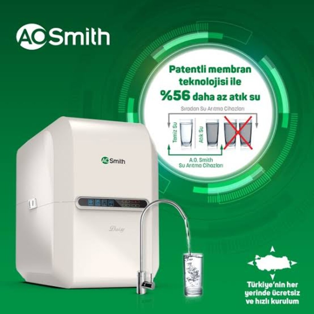 A. O. Smith Daisy Kabinetli ve Ters Osmoz Su Arıtma Cihazı - 5