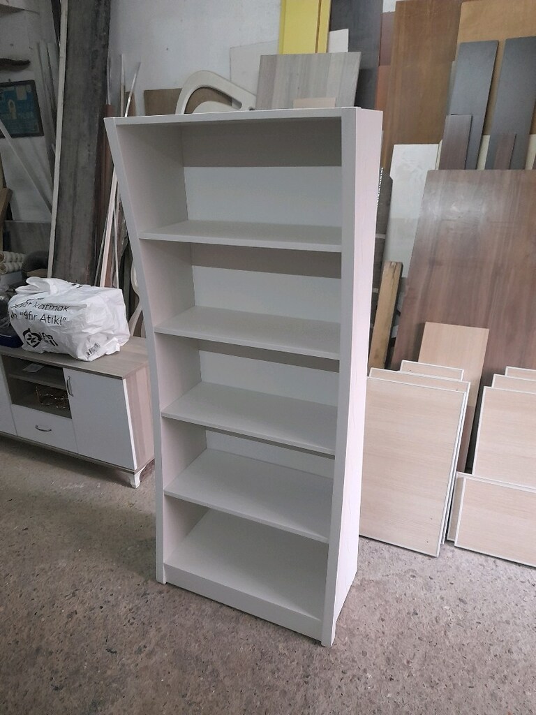 Beyaz modern raflı dolap özel üretim - 5