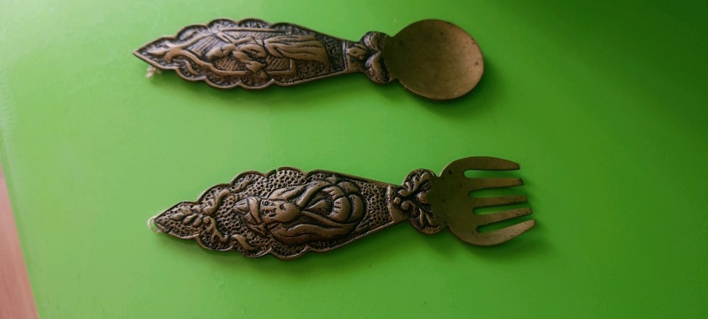 Eski pirin kaşık çatal - 2