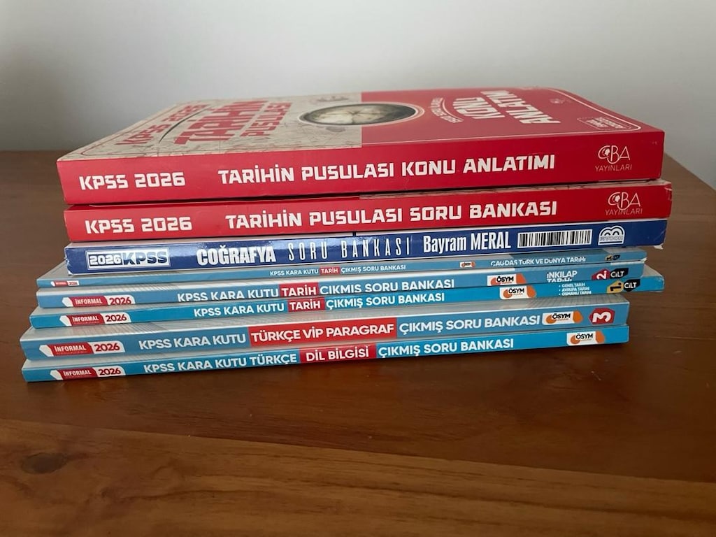 2026 KPSS KİTAPLARI SATILIK/ KAPAK AÇILMAMIŞ YARI FİYATINA YAKIN SATIŞ