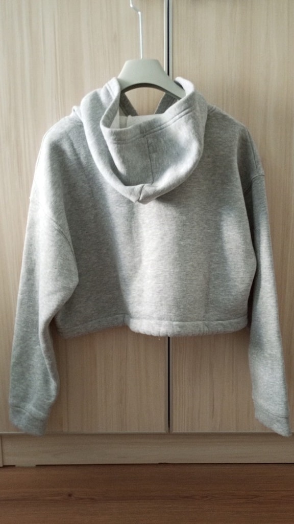 Gri Kapüşonlu Sweatshirt - 2