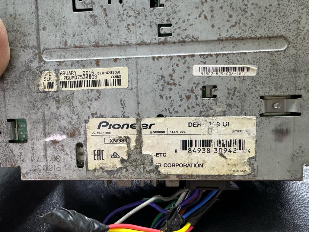 pioneer deh x2850ouı 2016 - 2