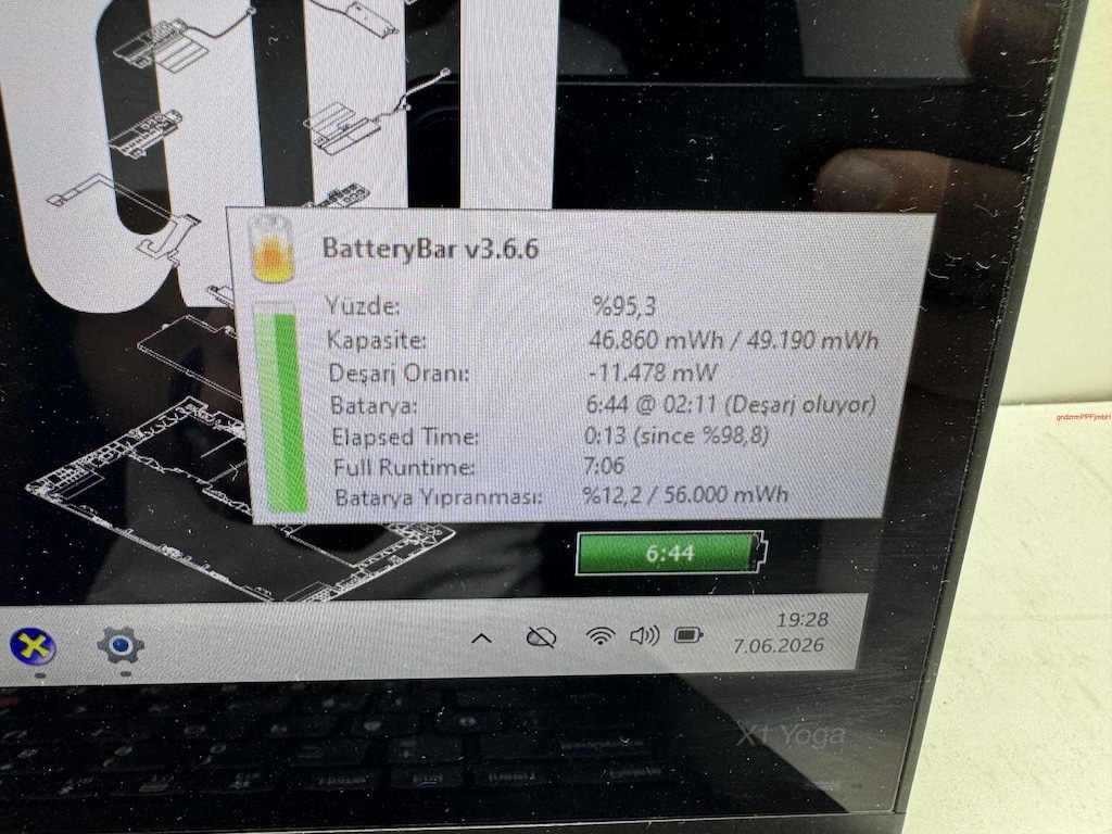 X1 YOGA İ7 7. NESİL 16 GB RAM 256 NVME TAM KATLANIR DOKUNMATİK - 3