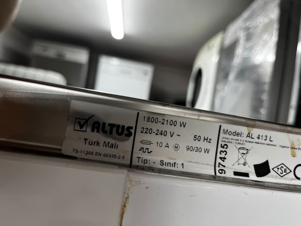 ALTUS AL 413 L 13 KİŞİLİK BULAŞIK MAKİNESİ 3 AY GARANTİLİ - 6