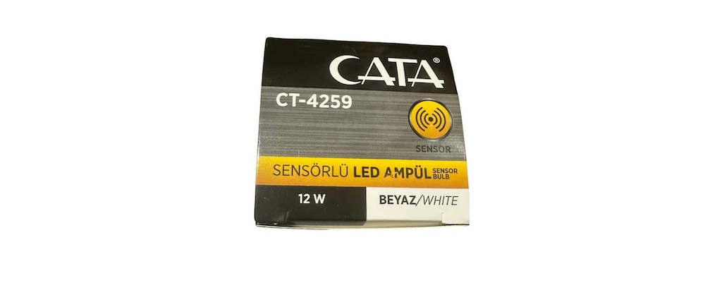 5 ADET Cata CT-4259 12W 6400K (Beyaz Işık) Sensörlü Led Ampul - 4