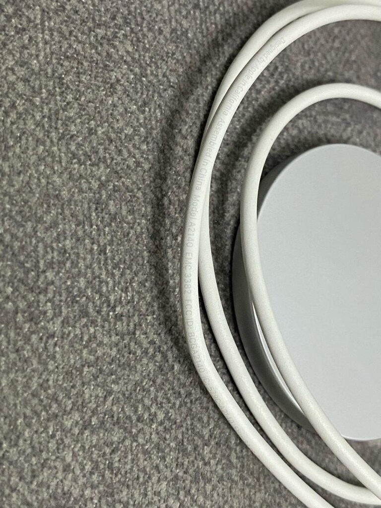 Apple MagSafe kablosuz şarj seti, beyaz yuvarlak şarj başlığı, USB-C - 3