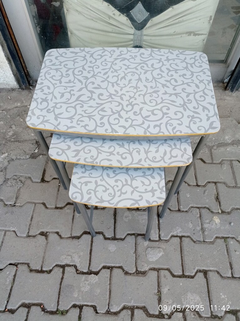 SIFIR MDF ÜÇLÜ SEHPA - 2